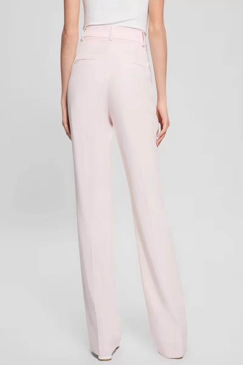 Guess NEW CARLA CREPE PANT Kadın Pembe Pantolon W4YB30WFWX2-A60W