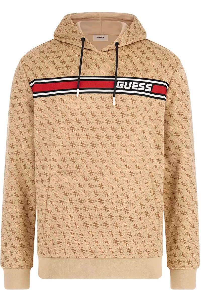 Guess New Korbın Hoodıe Sweatshırt Erkek Bej Sweatshirt Z4BQ30FL04Q-P13W