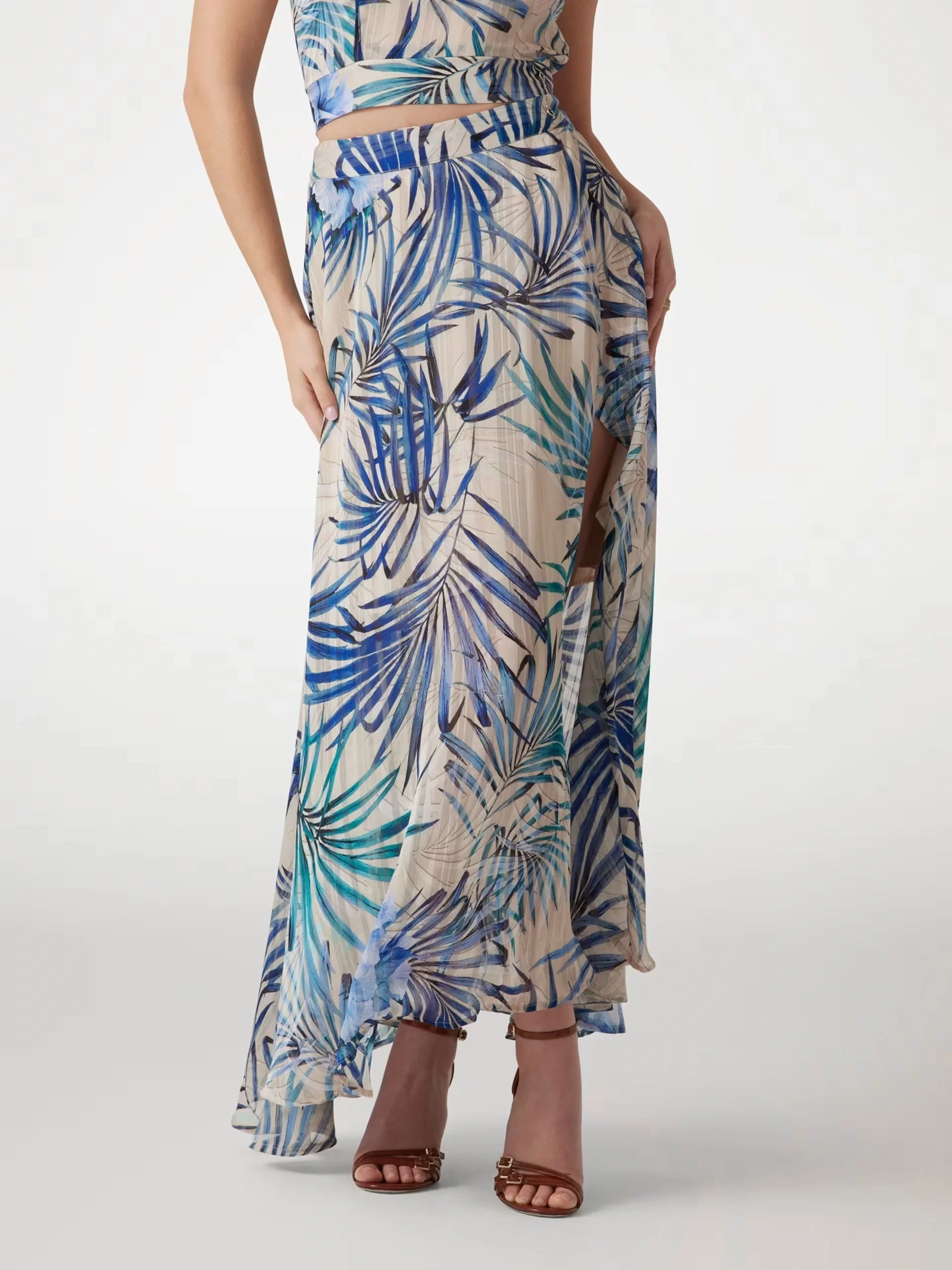 Guess NEW ROMANA SKIRT Kadın Multicolor Etek W5GD66WH9Z2-P7VM