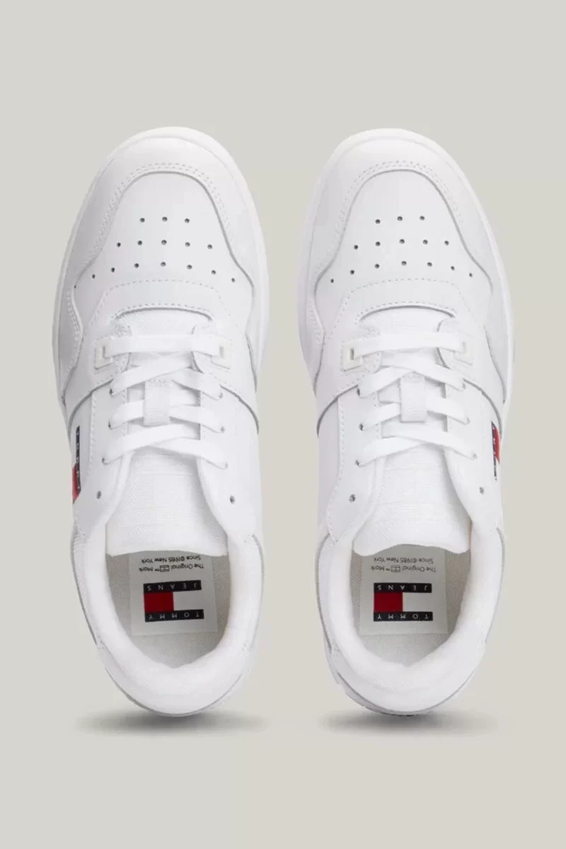 Tommy Jeans NEW TJW RETRO BASKET SNEAKER ESS Kadın Beyaz Sneaker EN0EN02505YBS