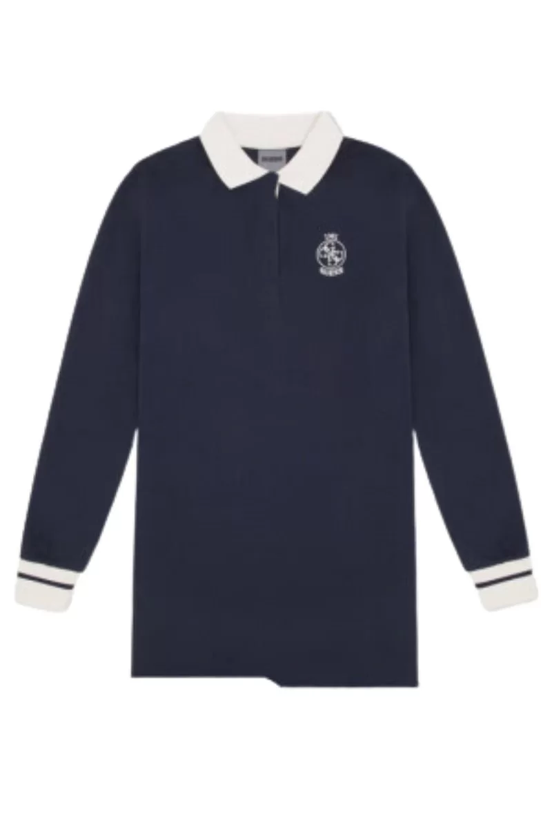 Guess NIA POLO DRESS Kadın Lacivert Sweatshirt V4BK02KBC71-A71W