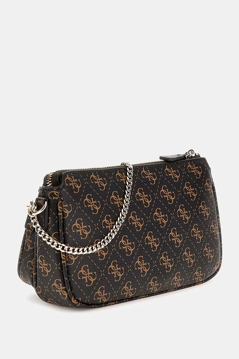 Guess NOELLE DBL POUCH CRO Kadın Kahverengi Mini Çanta HWQL7879710-BRO