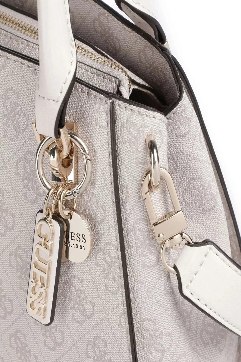 Guess NOELLE LUXURY SATCHEL Kadın Fildişi El Çantası HWBD7879070-DVL