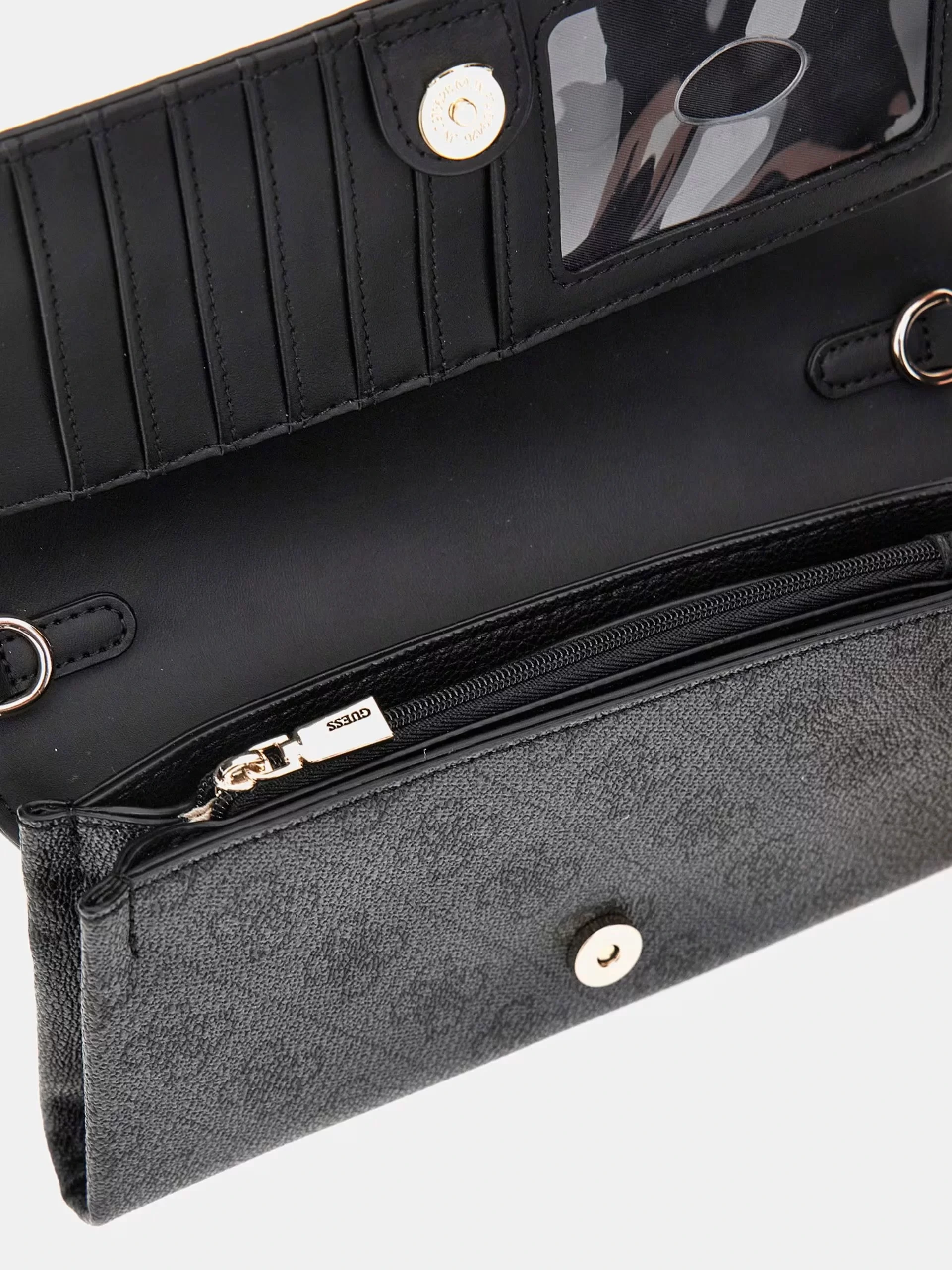Guess NOELLE XBODY FLAP ORGANIZER Kadın Antrasit Mini Çanta HWBG7879750-CLO