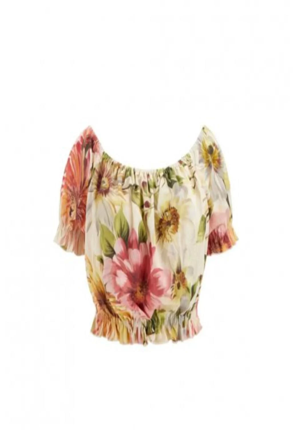 Guess Off Shoulder Elodıe Top Kadın Çok Renkli Bluz W5GH61WH4S2-P0IY