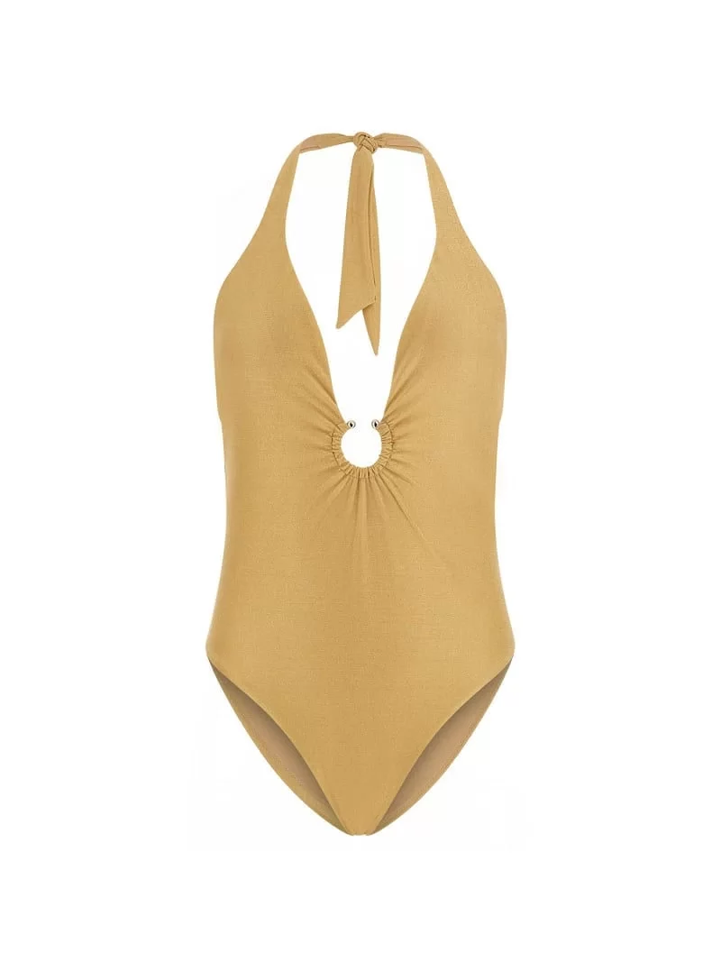 Guess ONE PIECE WITH RING Kadın Sarı Mayo E4GJ19KC632-A21R