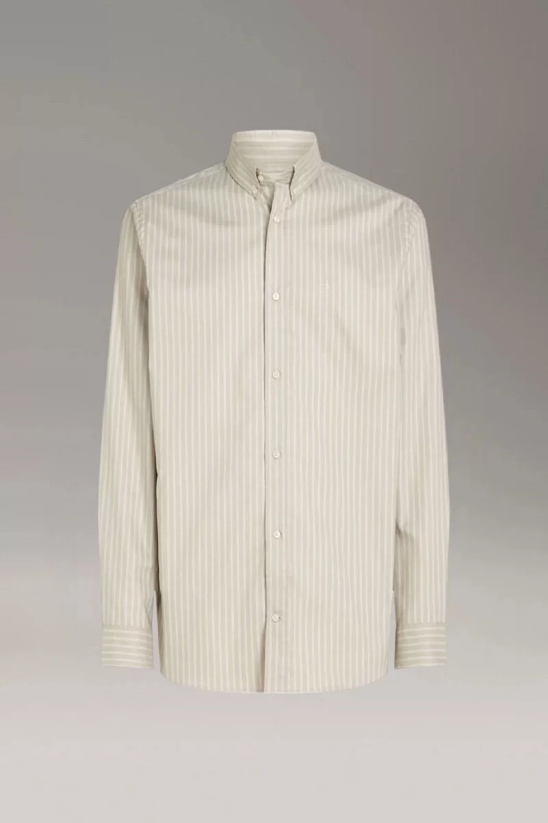 Calvin Klein OXFORD STRETCH STRIPE SHIRT Erkek  Gömlek K10K113821-RAJ
