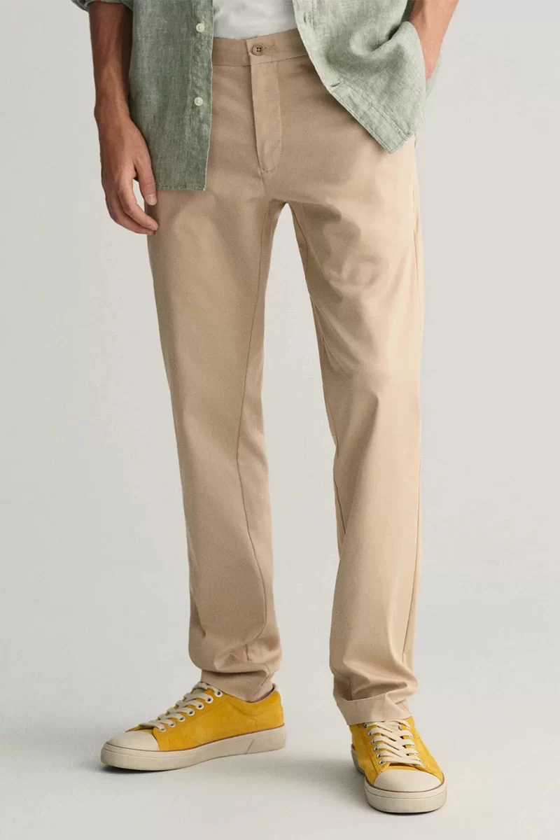 Gant Erkek Bej Pantolon Slim Fit