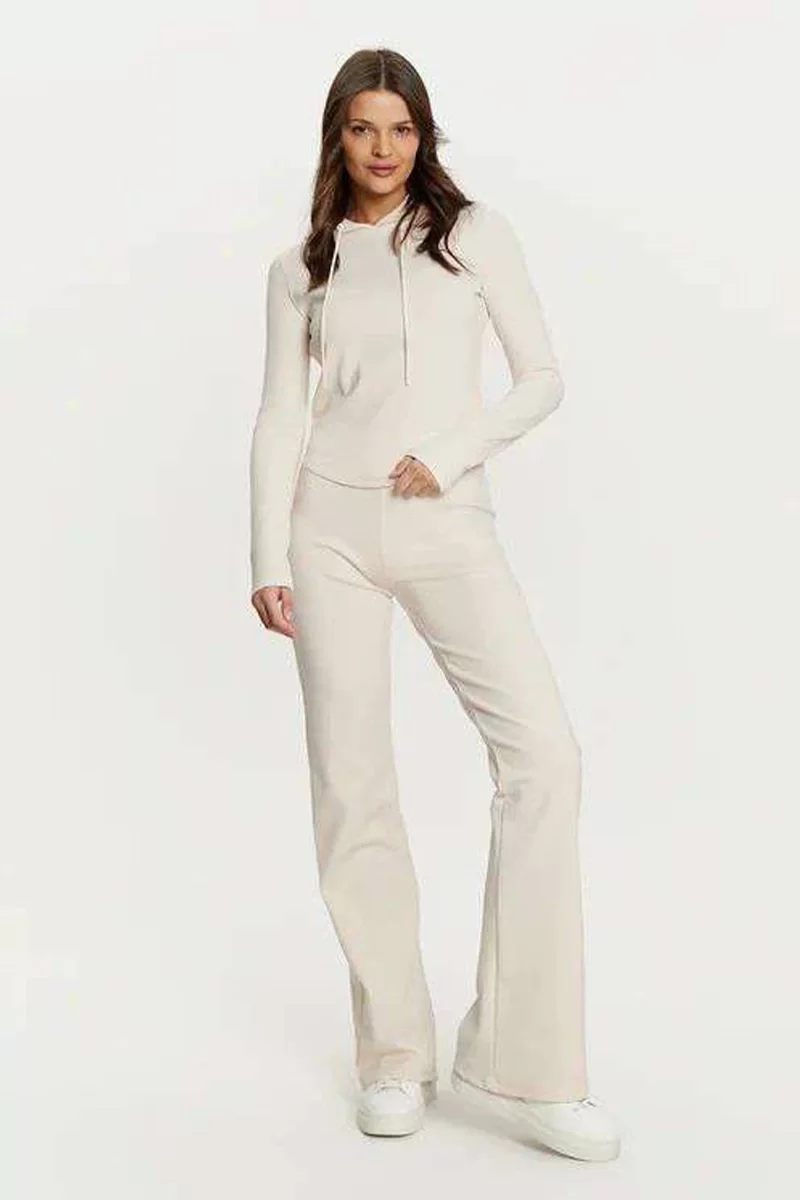 Guess STEFFI FLARE PANTS Kadın Krem Eşofman Altı V5RB06KCLH0-G6F4