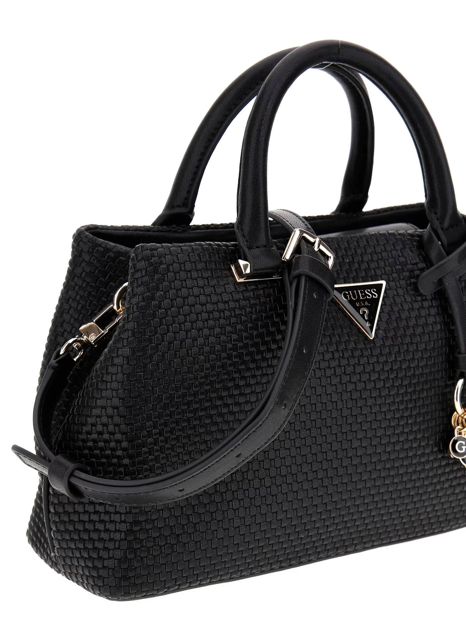 Guess Phaedra Small Satchel Kadın Siyah Çapraz Çanta HWWG9638050-BLA