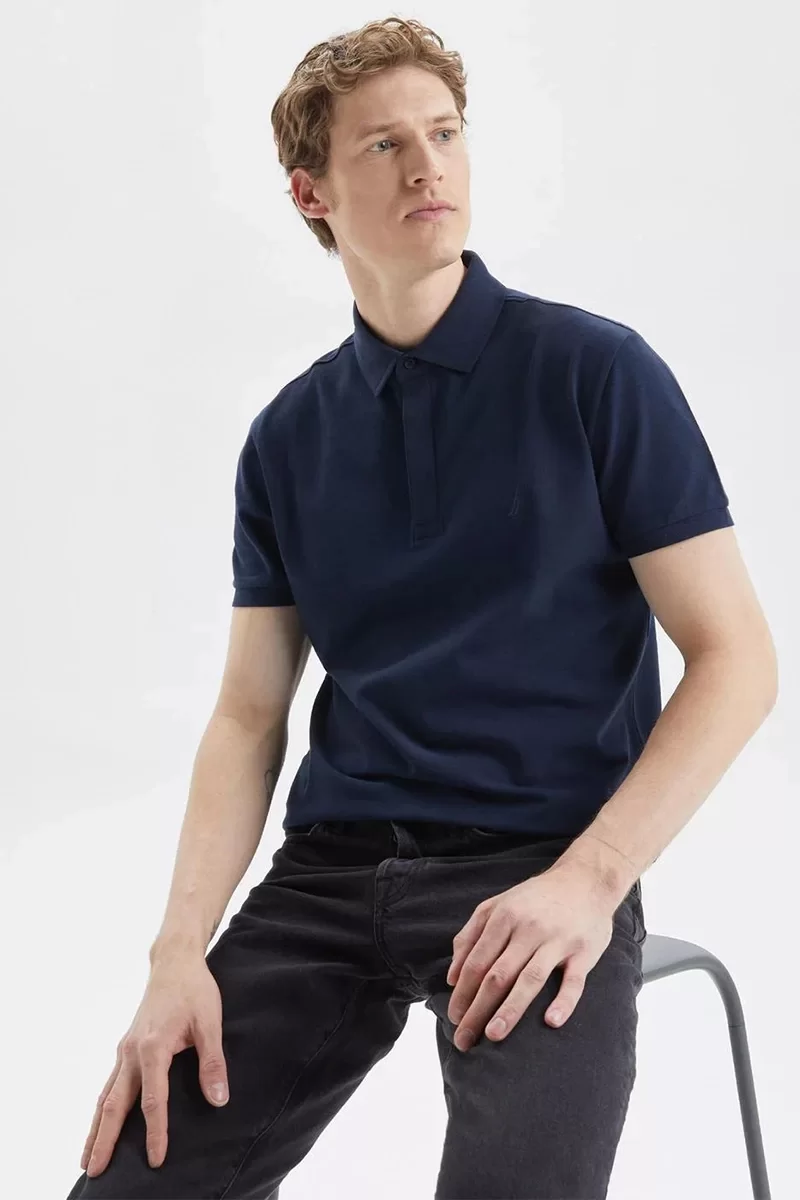 Nautica POLO Erkek Lacivert T-shirt K35062T.4NV