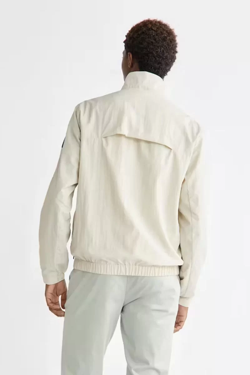 Calvin Klein RECYCLED CRINKLE NYLON  BLOUSON Erkek Ekru Ceket K10K111441-ACE