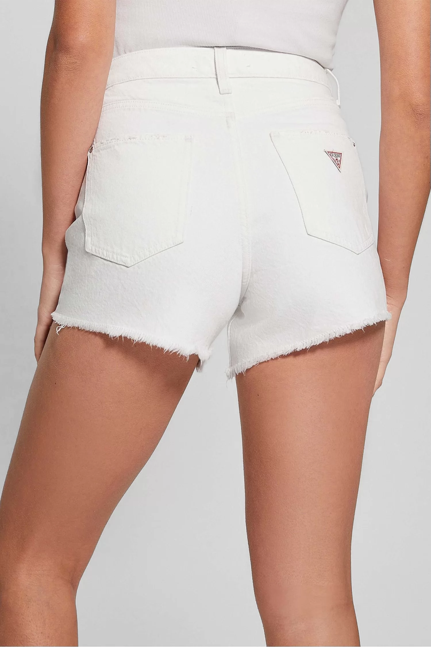 Guess RELAXED SHORT Kadın Beyaz Şort W4GD74D5EN0-F0E1
