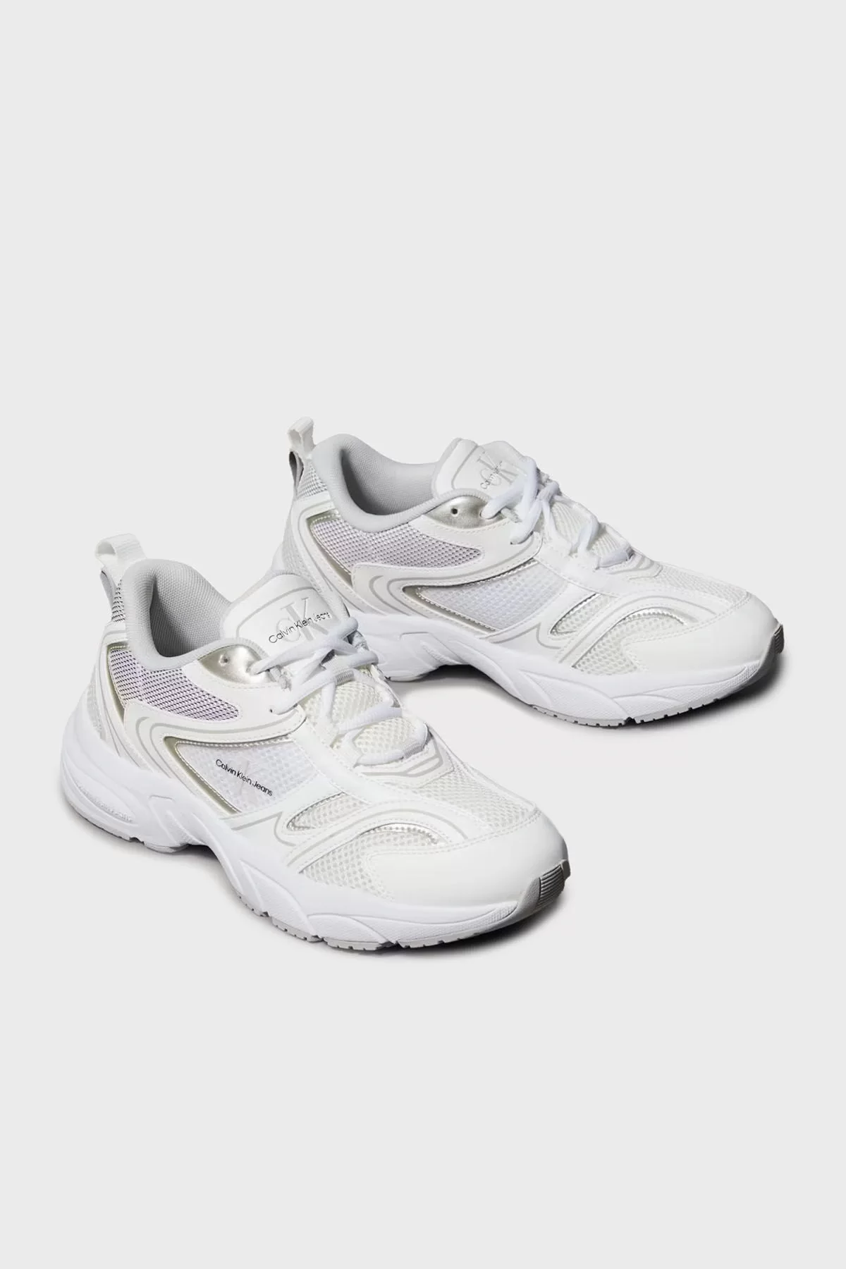 Calvin Klein Kadın Beyaz Retro Sneaker
