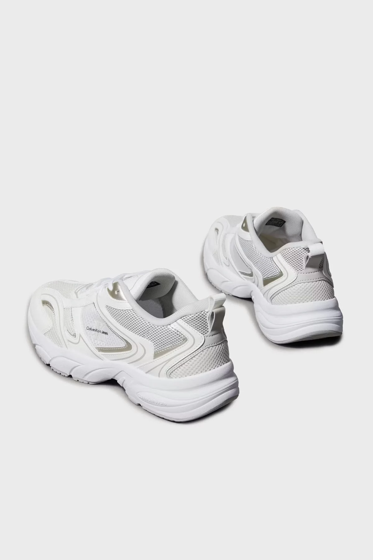Calvin Klein Kadın Beyaz Retro Sneaker