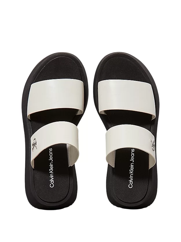 Calvin Klein SANDAL SLIDE DOUBLE STRAP Kadın  Terlik YW0YW01694-CJH