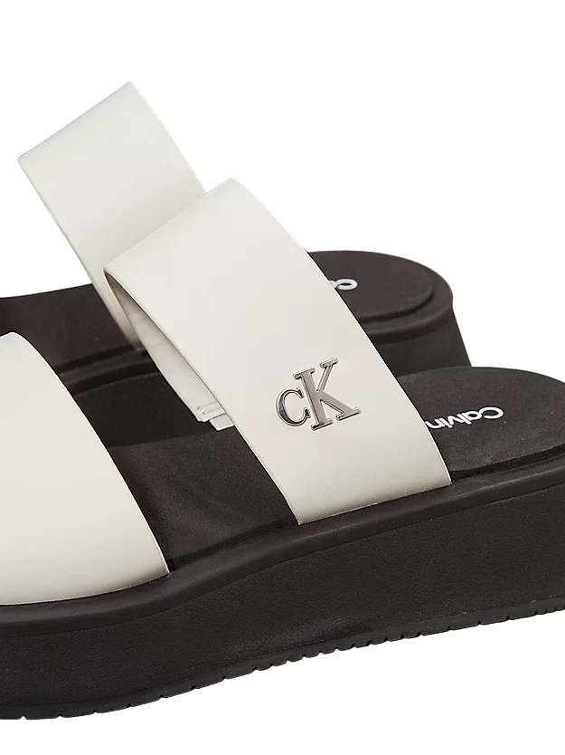 Calvin Klein SANDAL SLIDE DOUBLE STRAP Kadın  Terlik YW0YW01694-CJH