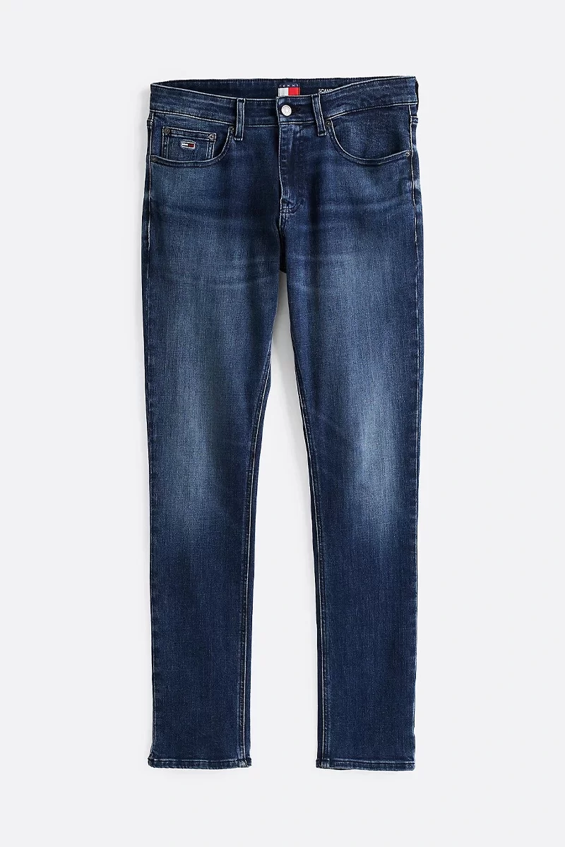 Tommy Jeans SCANTON SLIM AI1262 Erkek Denim Jeans DM0DM205501BK