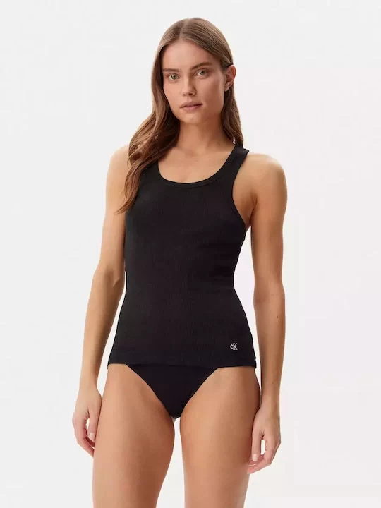 Calvin Klein SCOOP NECK COTTON TANK 3PK Kadın  Atlet LV00QS7493-9H1