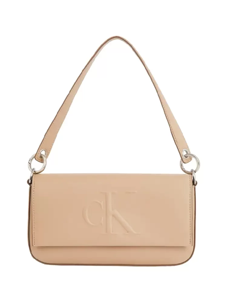 SCULPTED FLAP SHOULDER POUCH