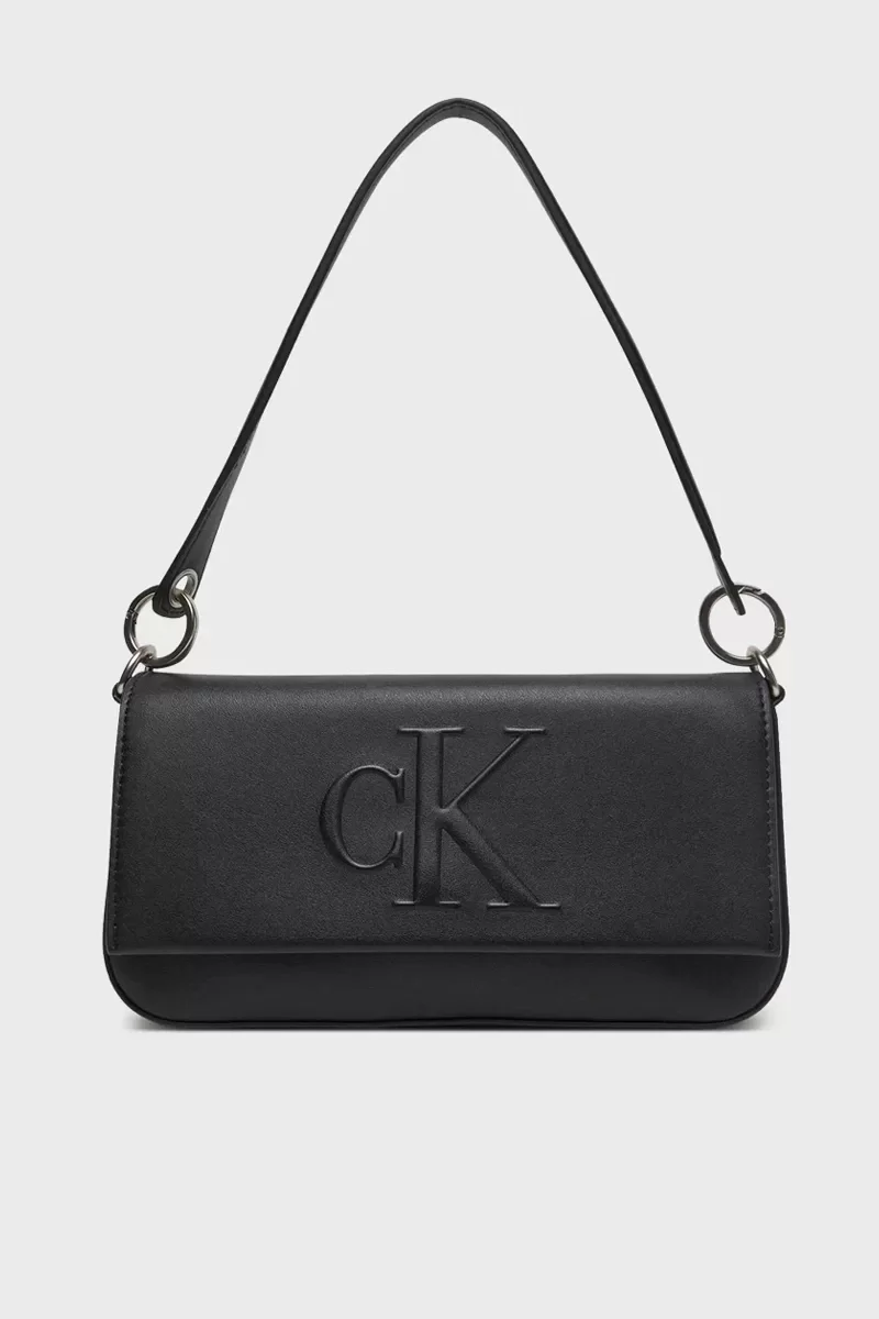 Calvin Klein SCULPTED FLAP SHOULDER POUCH Kadın  Omuz Çantası LV04K3148G-UB1