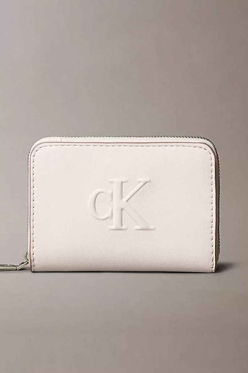 Calvin Klein SCULPTED MED FLAP ZIP AROUND Kadın  Cüzdan LV04K1004G-WGY