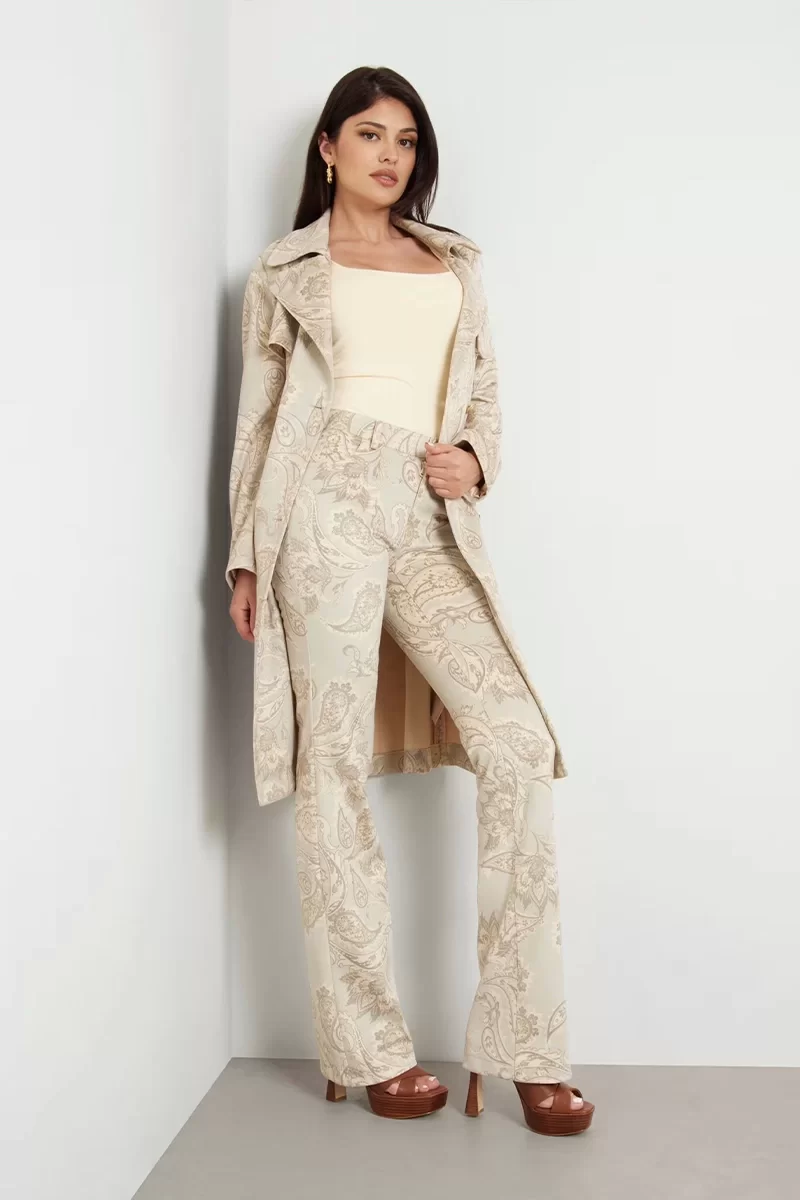 Guess Sexy  Suede Boot Kadın Bej Pantolon W4YA58WGC70-P1HR