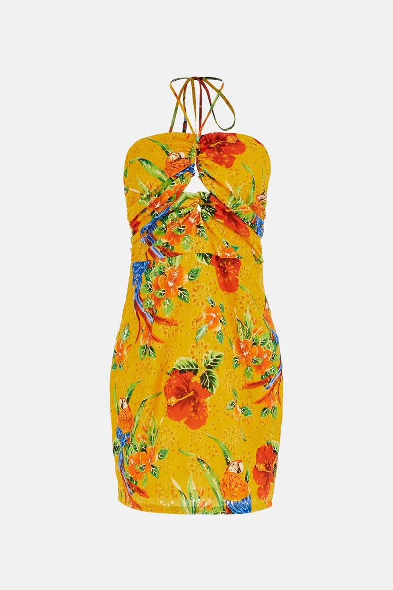 Guess SL TINA DRESS Kadın Çok Renkli Elbise W4YK0NWGDQ0-P34B
