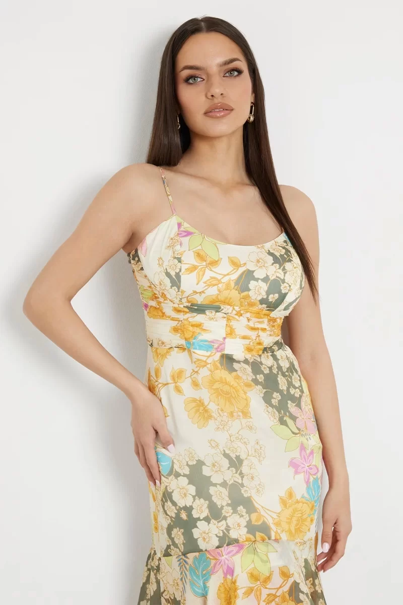 Guess SL VICKY DRESS Kadın Krem Elbise W4YK79WCWF2-P23L