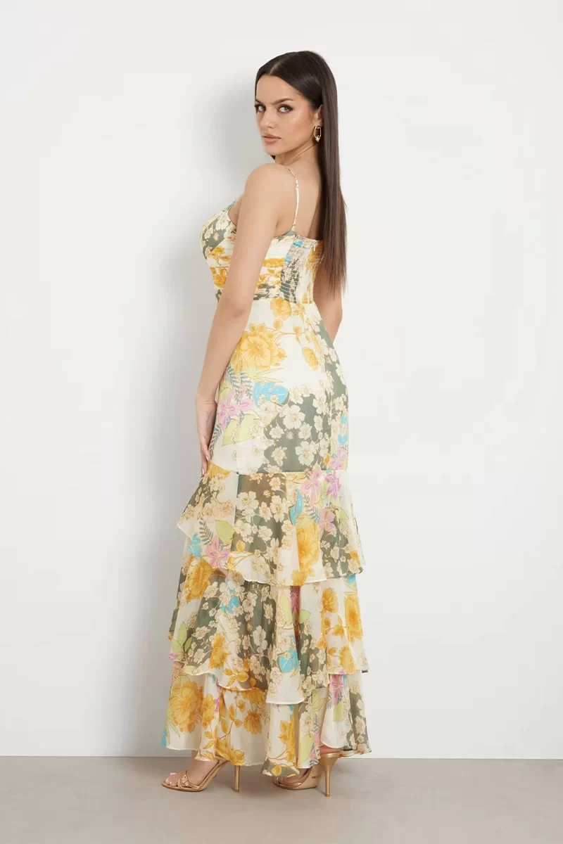 Guess SL VICKY DRESS Kadın Krem Elbise W4YK79WCWF2-P23L