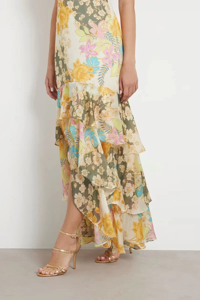 Guess SL VICKY DRESS Kadın Krem Elbise W4YK79WCWF2-P23L