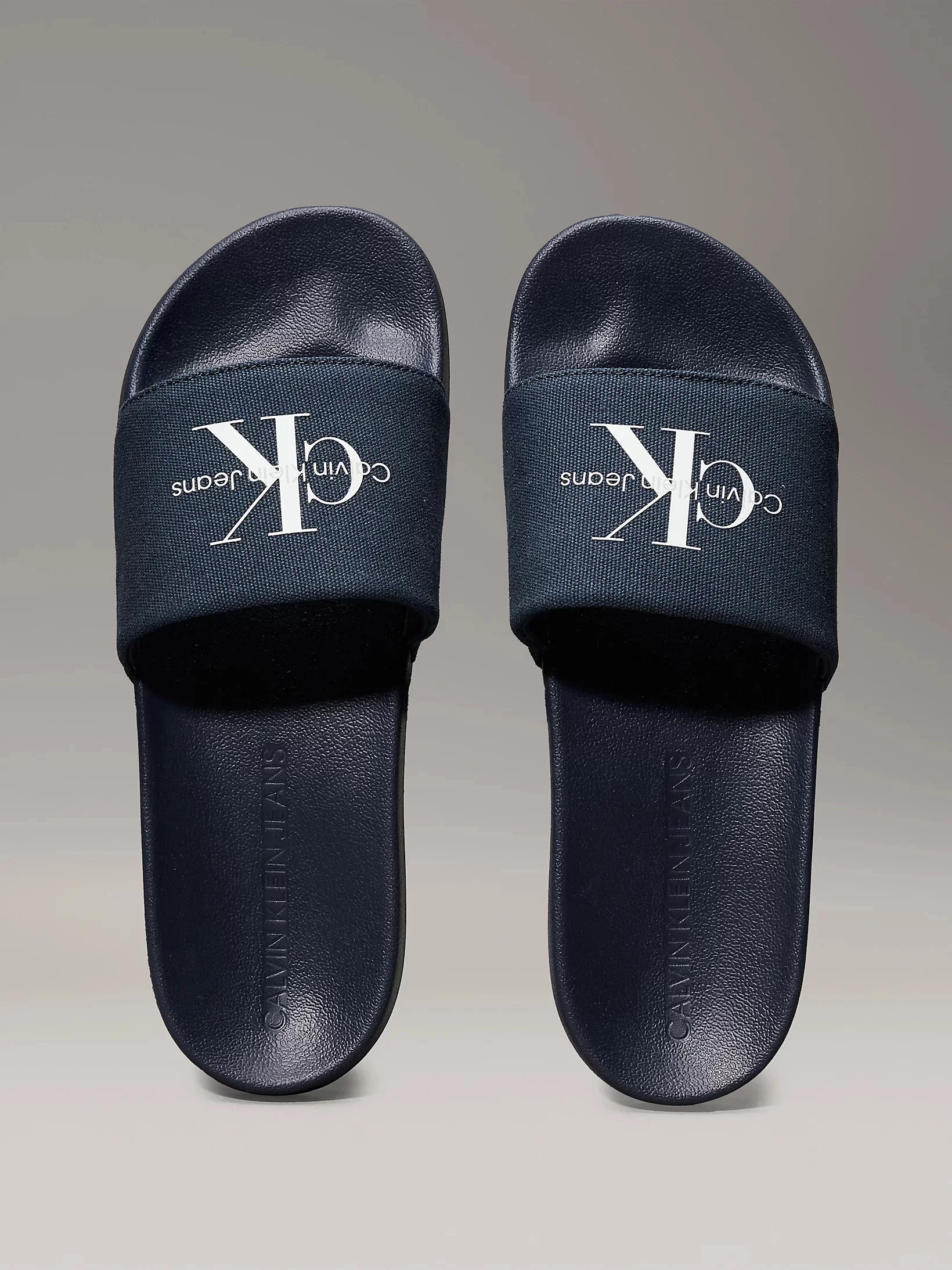 Calvin Klein SLIDE MONOGRAM CV Erkek  Terlik YM0YM01271-DW4