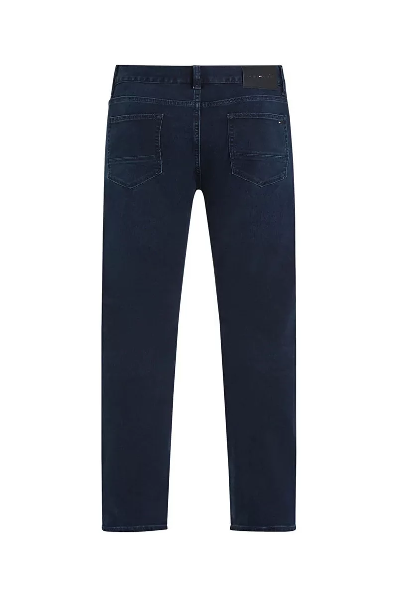 Tommy Hilfiger SLIM BLEECKER PSTR BLUE-BLACK Erkek  Jeans MW0MW378131BN