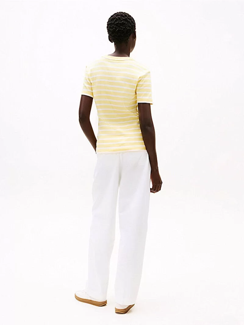Tommy Hilfiger SLIM CODY C-NK SS Kadın  T-shirt WW0WW405870FR