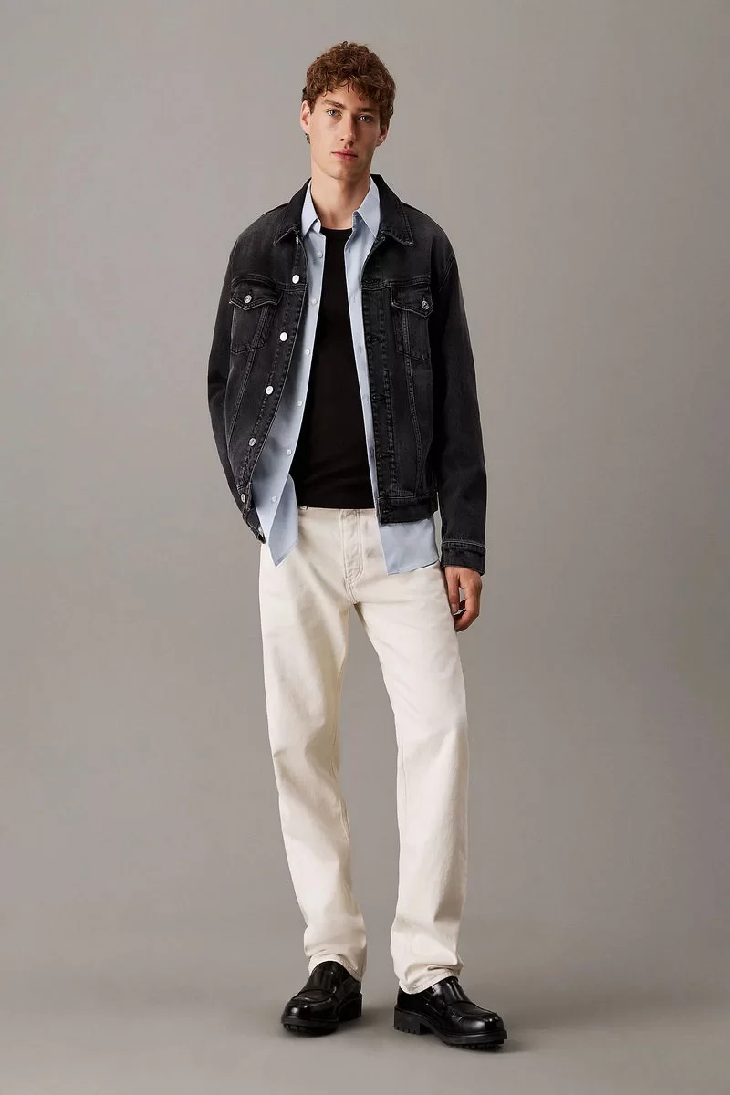 CK Jeans SLIM DENIM JACKET Erkek  Ceket J30J327589-1BY