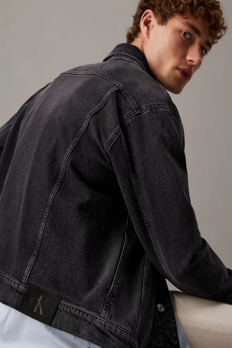 CK Jeans SLIM DENIM JACKET Erkek  Ceket J30J327589-1BY