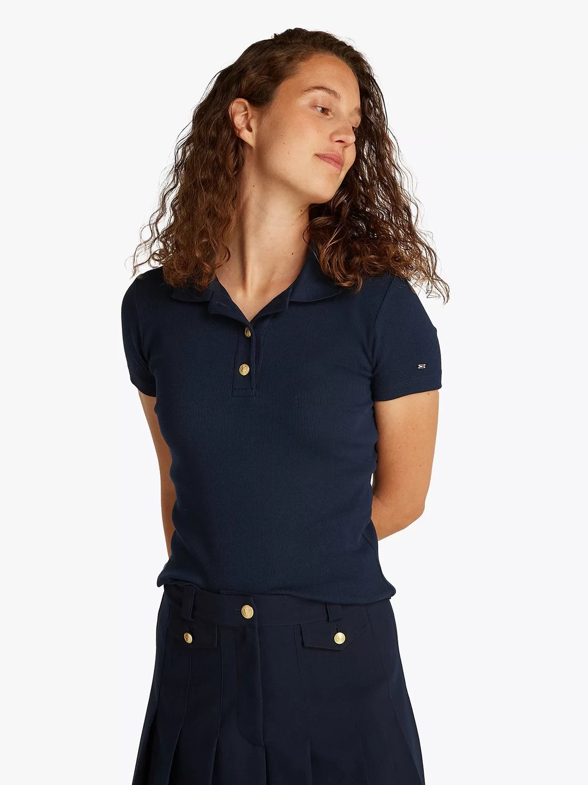 Tommy Hilfiger Kadın  Lacivert Polo T-Shirt