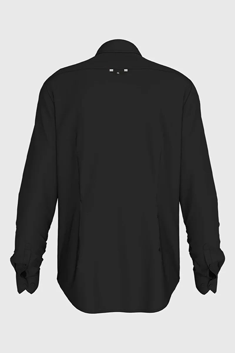 CK Jeans SLIM STRETCH SHIRT Erkek SİYAH Gömlek J30J324614-BEH