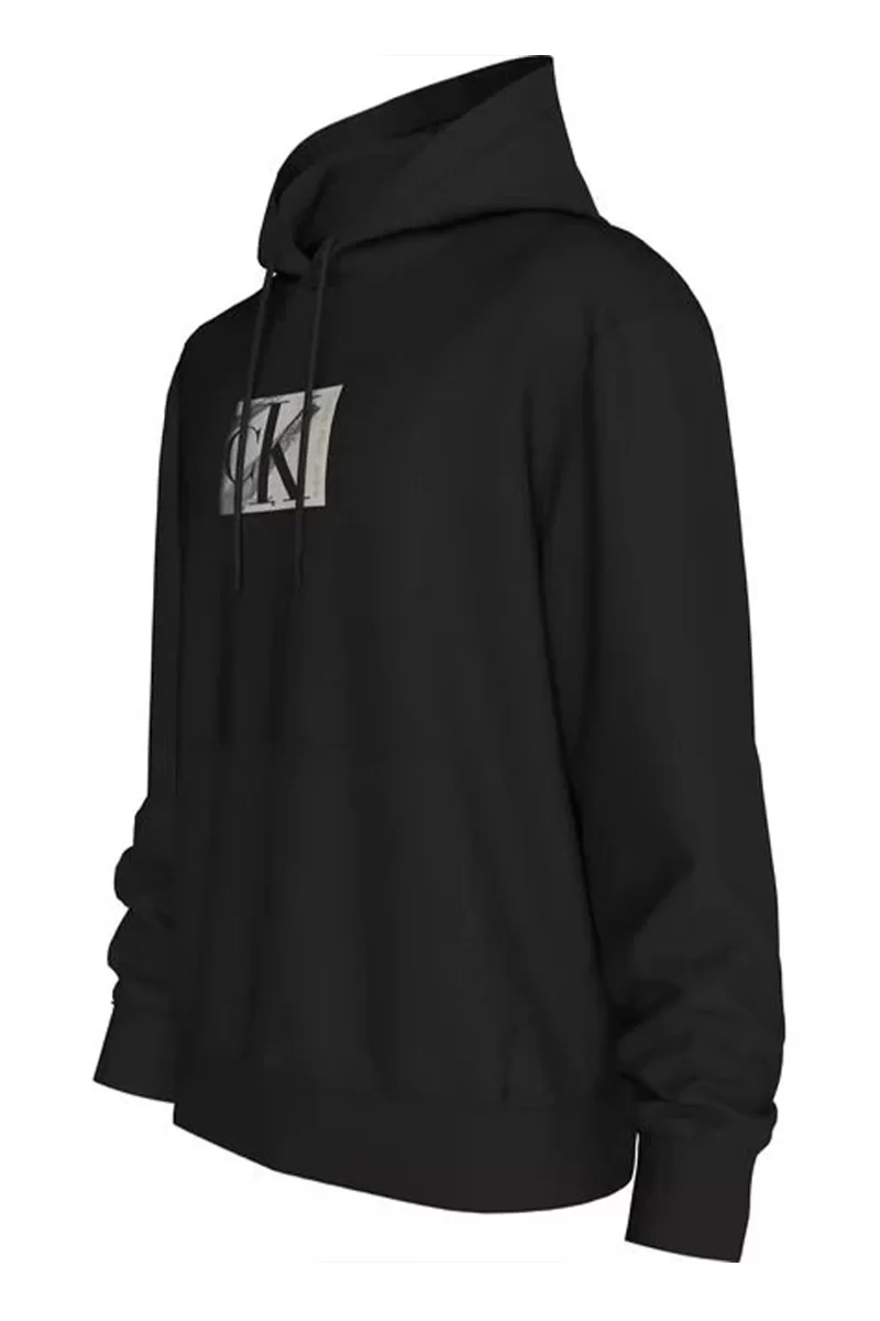 CK Jeans SMALL CK BOX HOODIE Erkek  Sweatshirt J30J327118-BEH