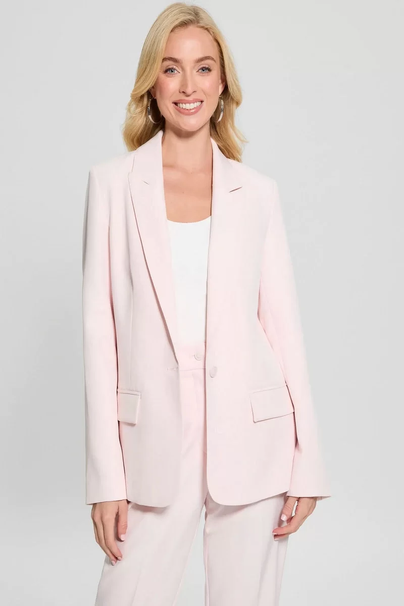 Guess SOLENE FLUID BLAZER Kadın Pembe Blazer Ceket W5RN46WFWX2-A60W
