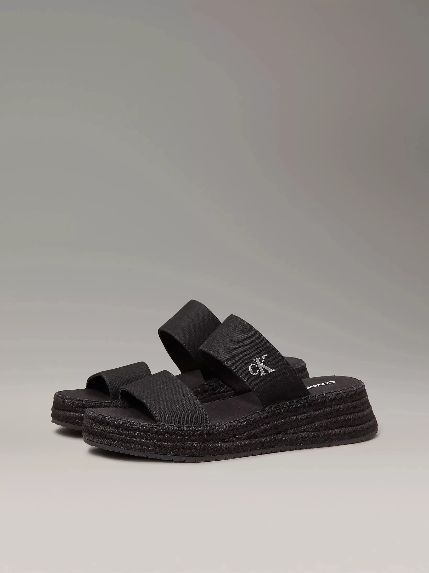 Calvin Klein SPORTY ROPE MG LTH WEBBING Kadın  Terlik YW0YW01704-0GJ
