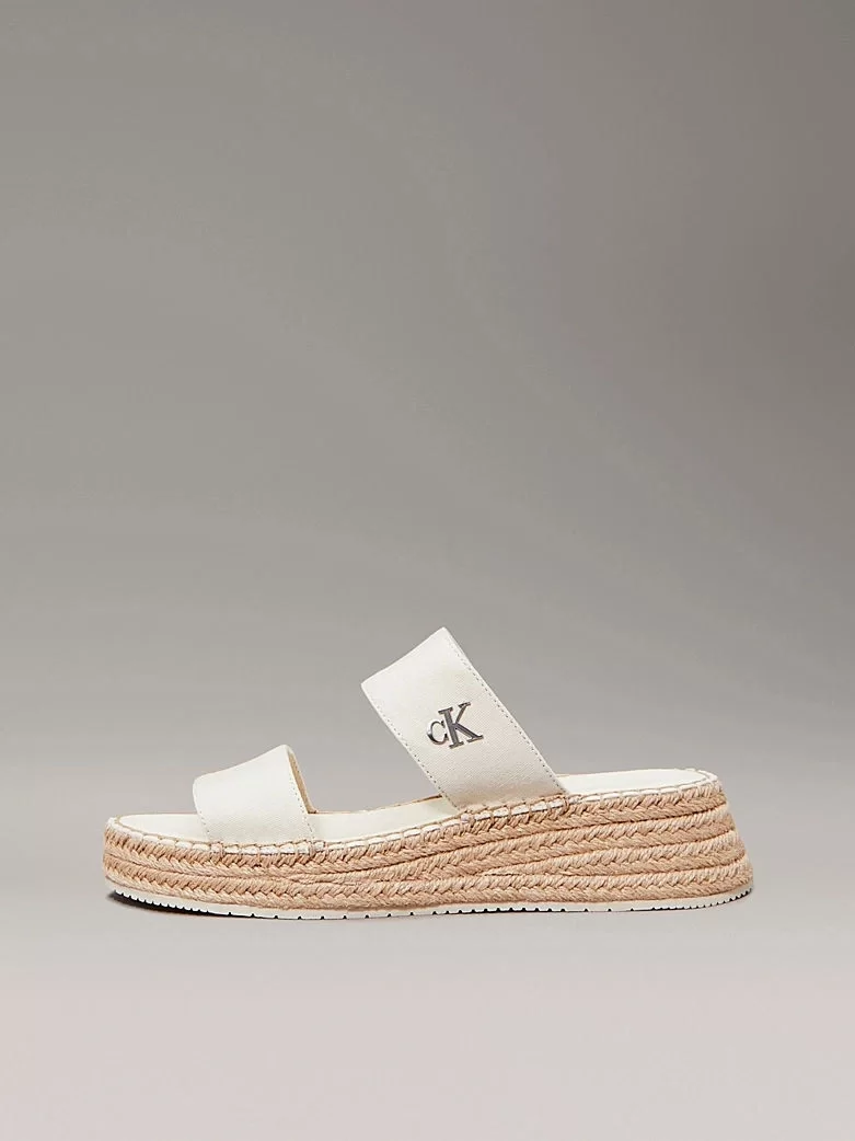 Calvin Klein SPORTY ROPE MG LTH WEBBING Kadın  Terlik YW0YW01704-AEO