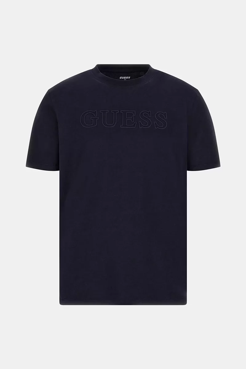 Guess SS ALPHY T-SHIRT Erkek Lacivert T-shirt Z2YI11J1314-DPM