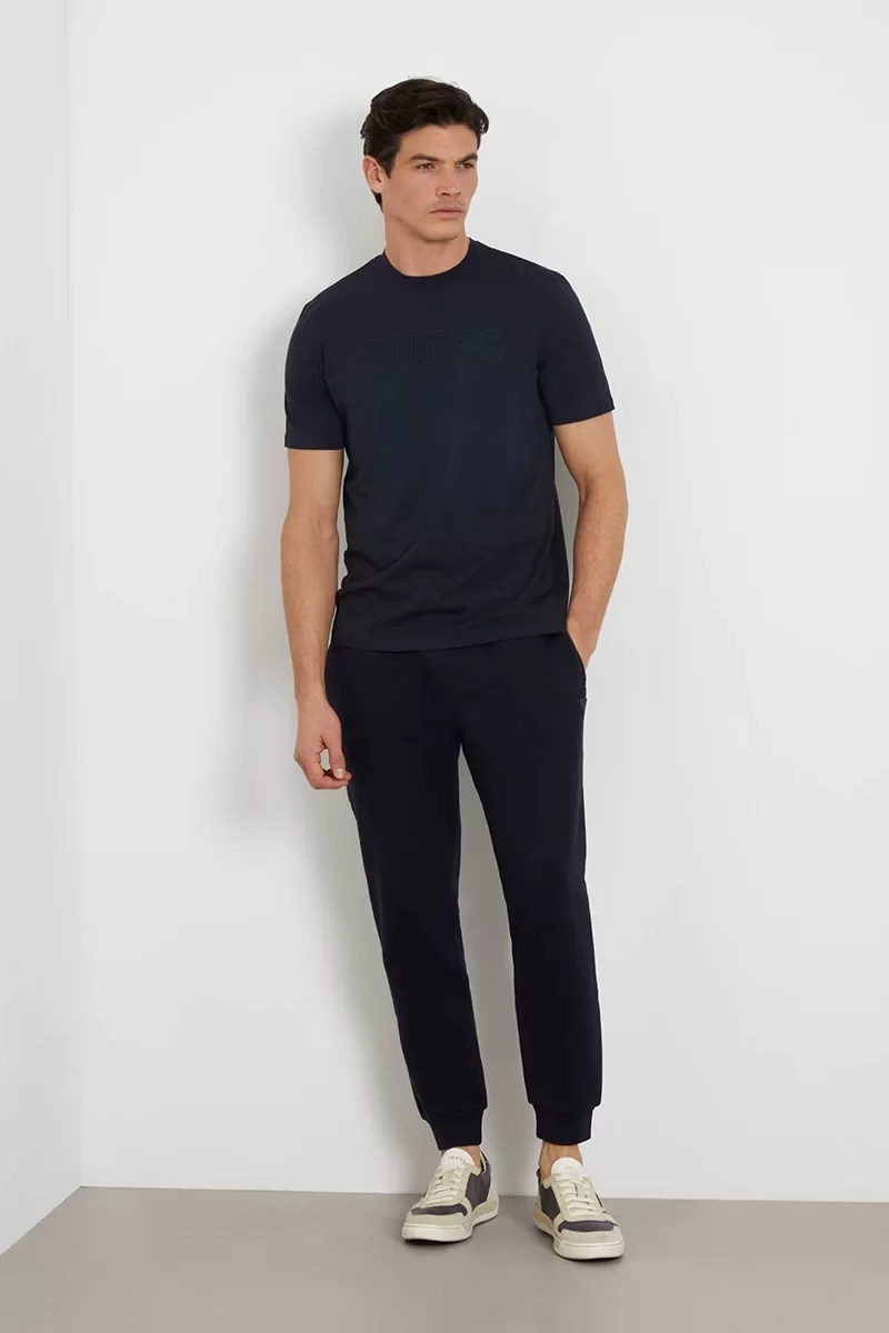 Guess SS ALPHY T-SHIRT Erkek Lacivert T-shirt Z2YI11J1314-DPM