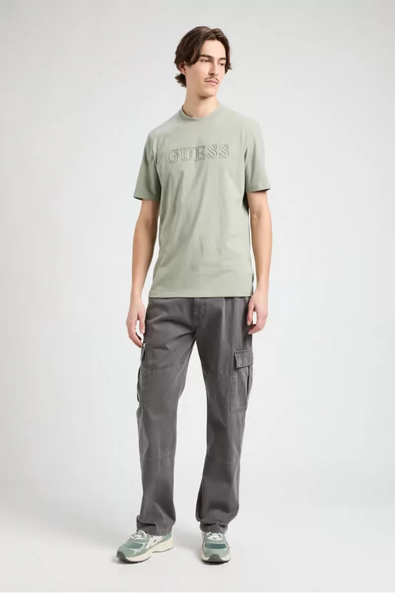 Guess SS ALPHY T-SHIRT Erkek Yeşil T-shirt Z2YI11J1314-G855
