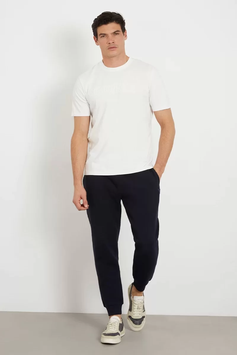 Guess Ss Alphy T-Shırt Erkek Krem T-Shirt Z2YI11J1314-SCFY