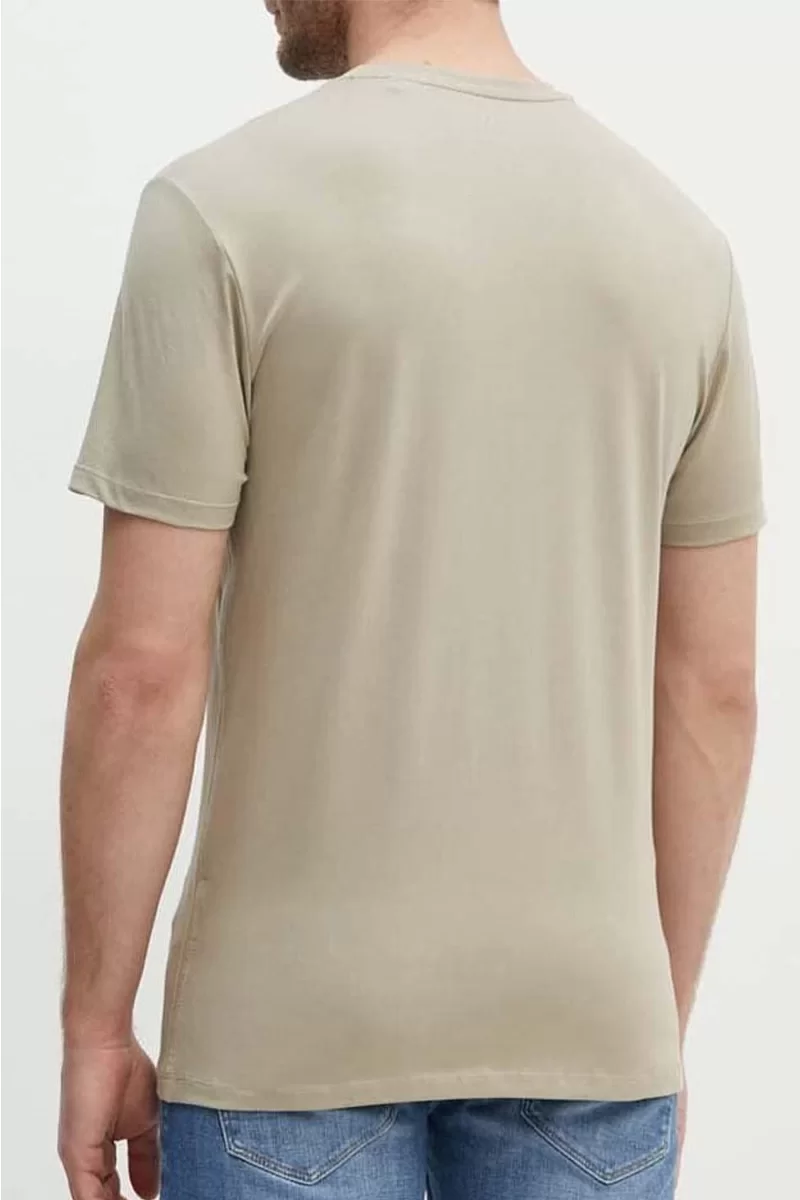 Guess Ss Cn Guess Irıdescent Tee Erkek Bej T-Shirt M4YI38J1314-G9I0