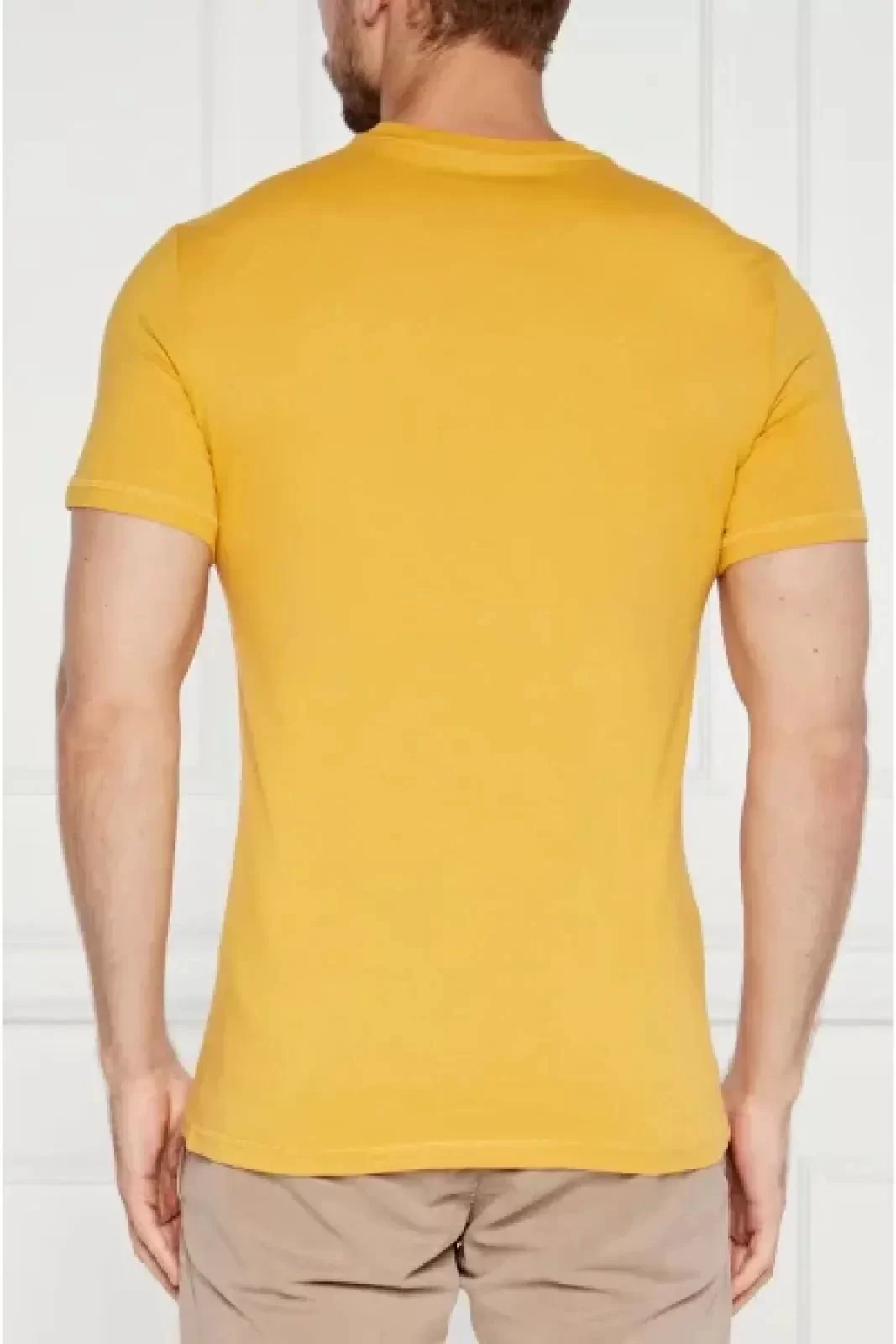 Guess Ss Cn Guess Logo Tee Erkek Sarı T-Shirt M4YI15I3Z14-G2E0