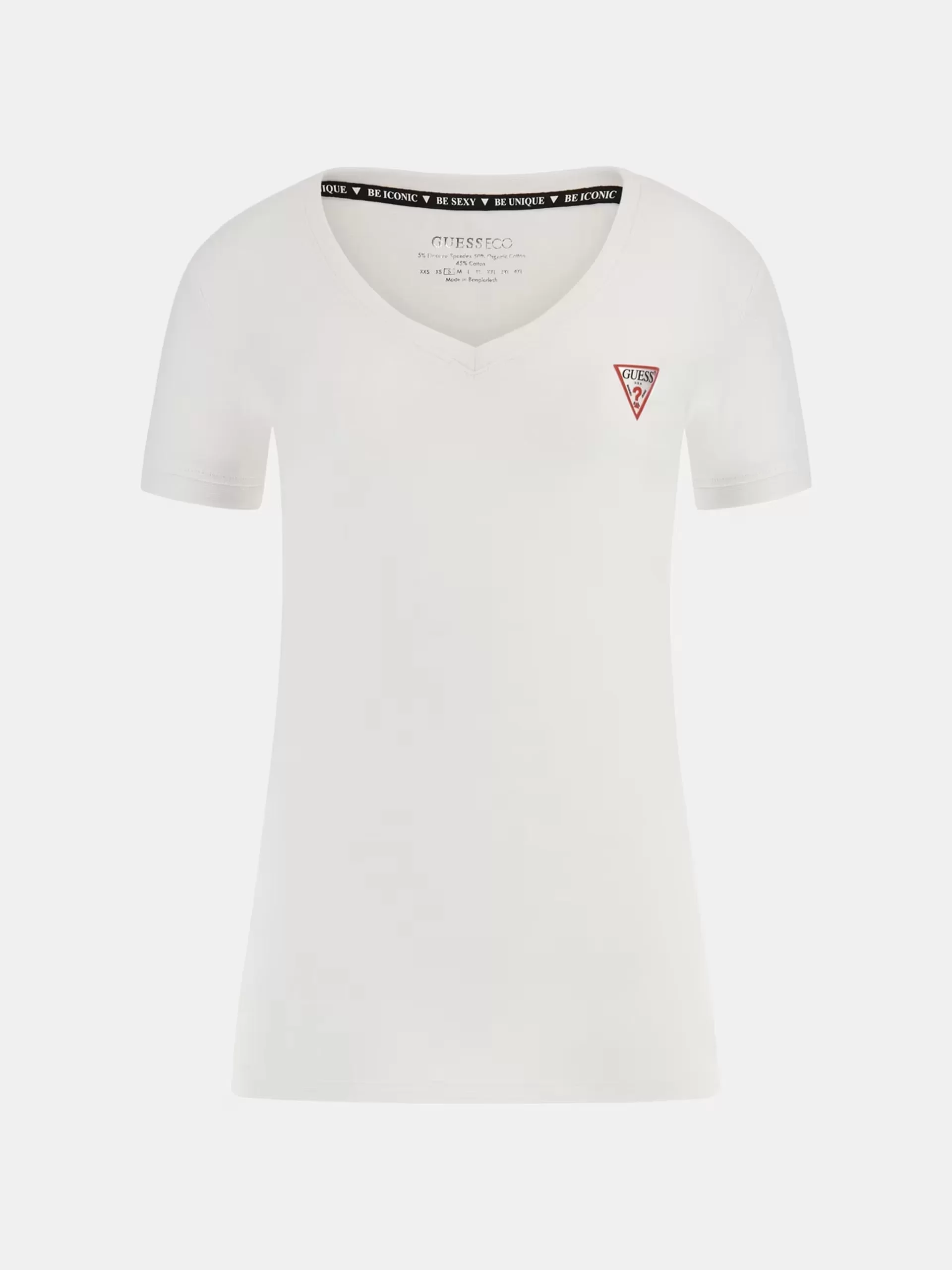 Guess Ss Vn Mını Trıangle Tee Kadın Beyaz T-Shirt W2YI45J1314-G011