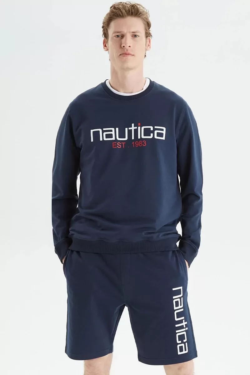 Nautica SSHIRT Erkek Lacivert Sweatshirt K35610T.4NV